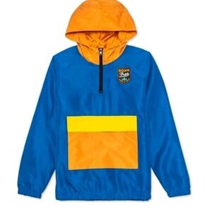 NWT Jem Big Boys Roam Free Colorblocked 1/4-Zip Hooded‎ Anorak SZ M Rain Jacket